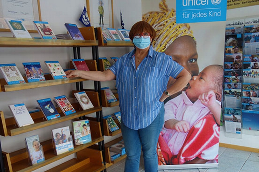 Der Showroom von Grußkarten von UNICEF Der Showroom von Grußkarten von UNICEF